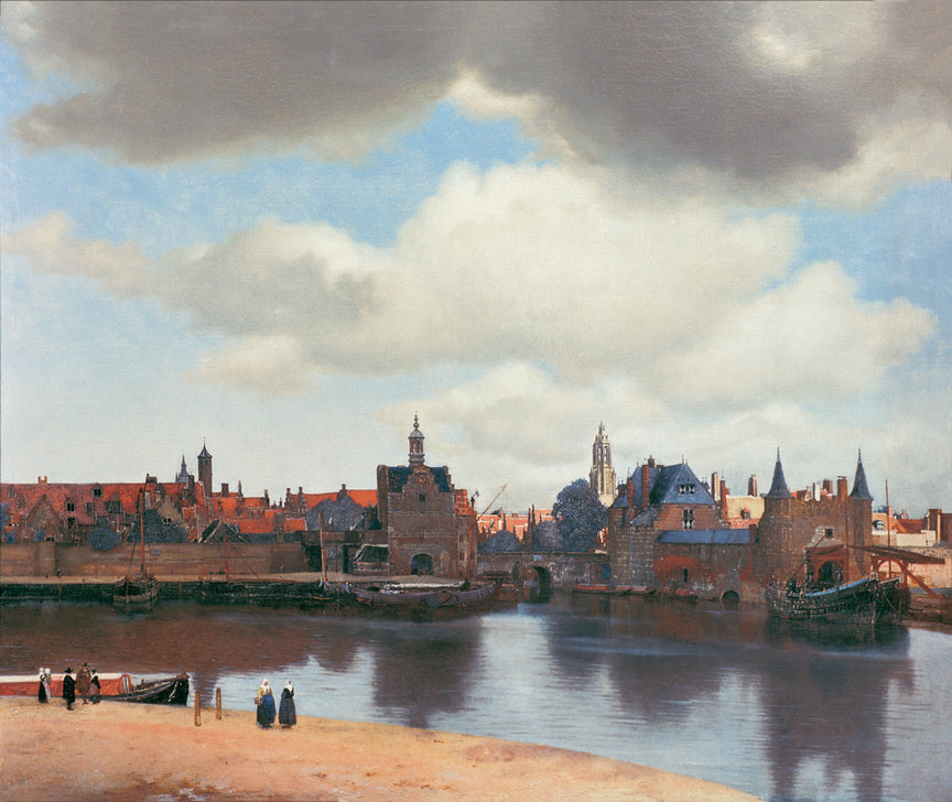 Entdecken Sie die stille Schönheit von „Ansicht von Delft“ von Johannes Vermeer. Hochwertige Kunstdrucke in brillanten Farben für Ihr Zuhause. Jetzt online bestellen!