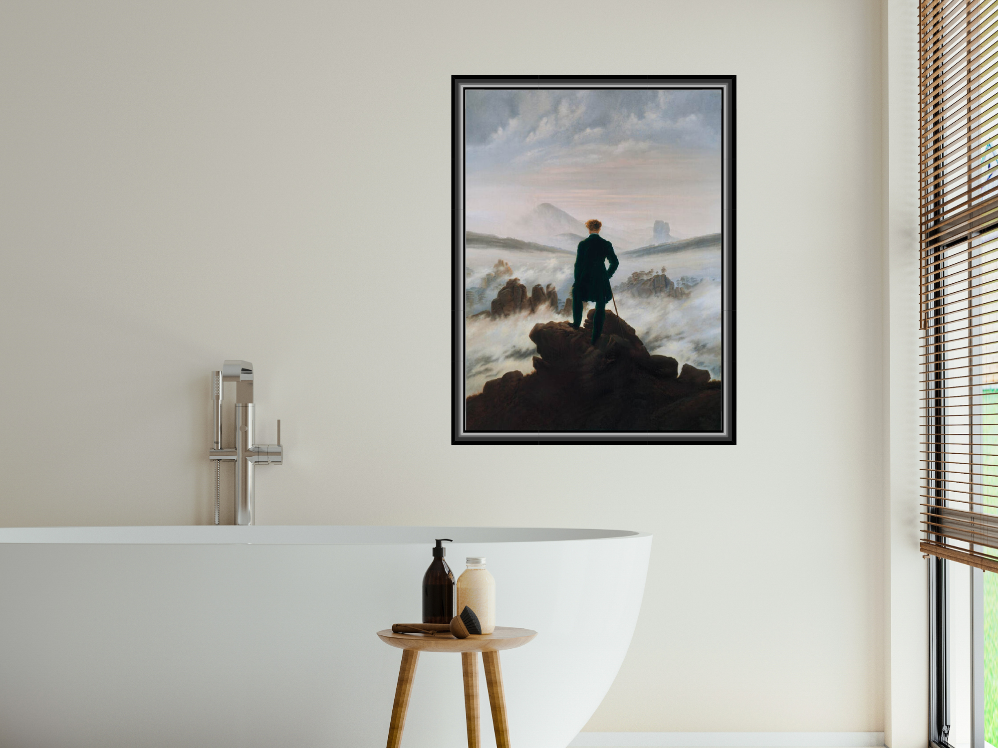 Der Wanderer über dem Nebelmeer | Caspar David Friedrich