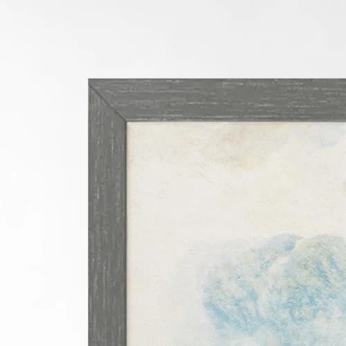 Acrylglasrahmen Stahlgrau – Detailaufnahme