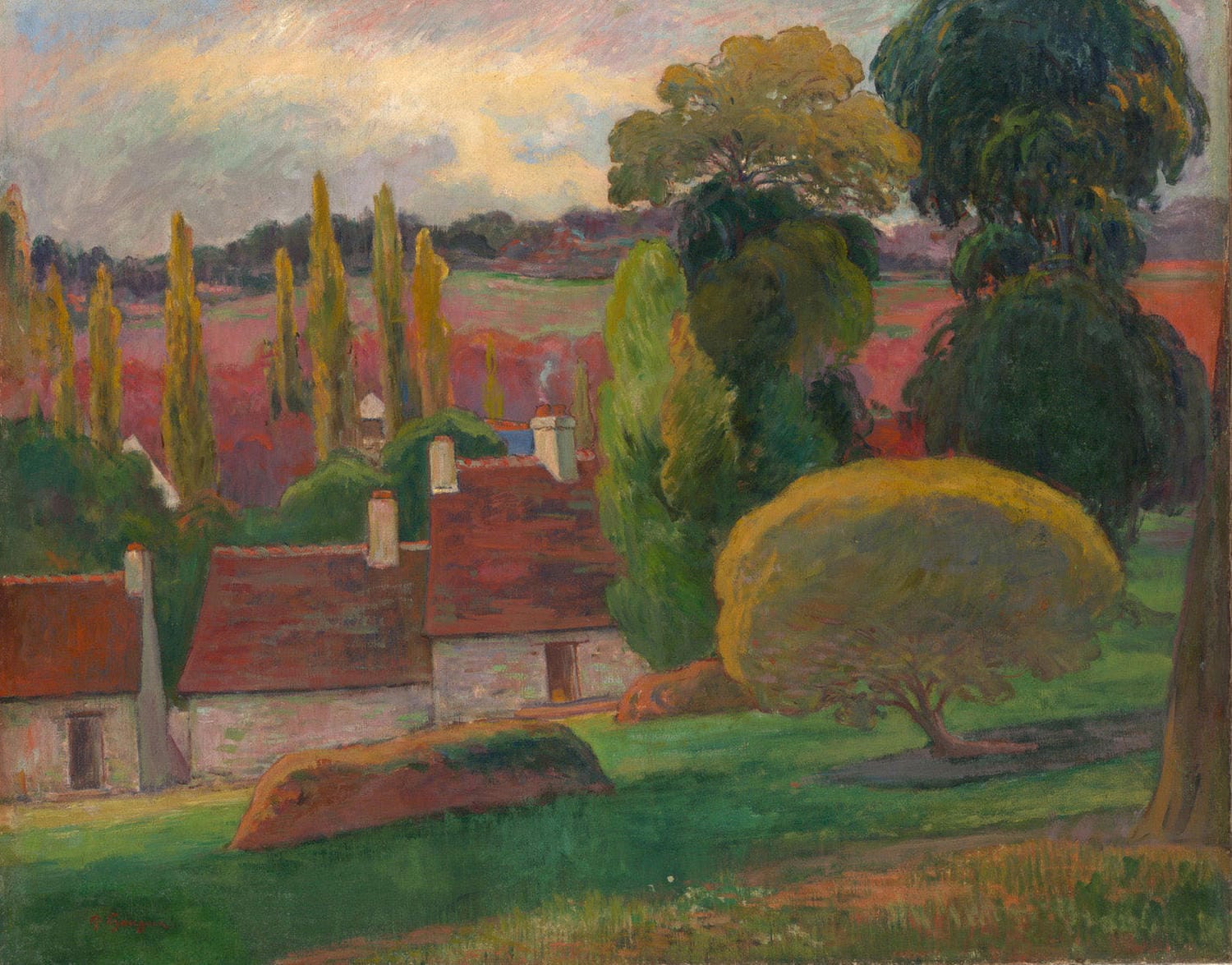 "Ein Bauernhof in der Bretagne“ von Paul Gauguin
