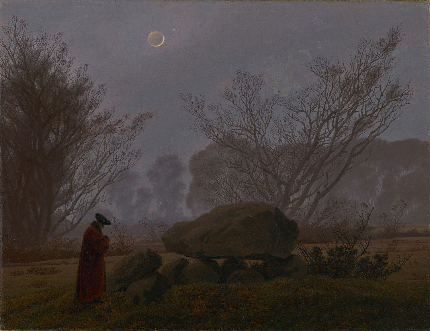 Ein Spaziergang in der Dämmerung | Caspar David Friedrich