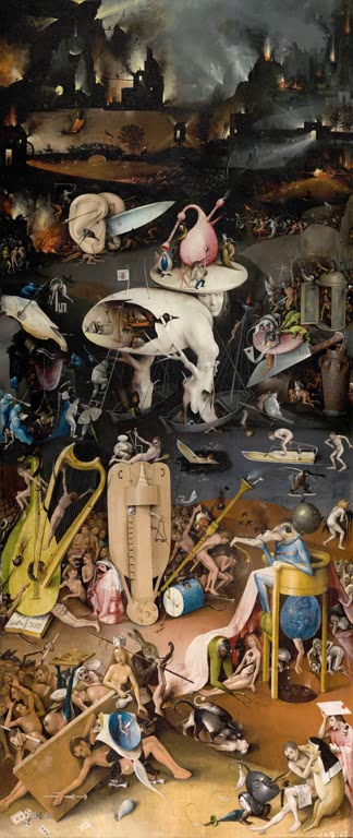 Der Garten der Lüste (rechter Flügel) - Hieronymus Bosch - die Hölle