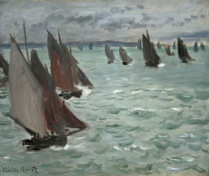 Voillers en Mer | Claude Monet