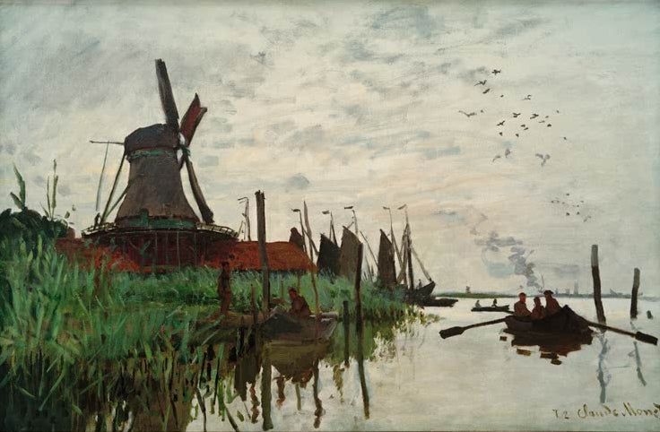 Moulin à Zaandam | Claude Monet