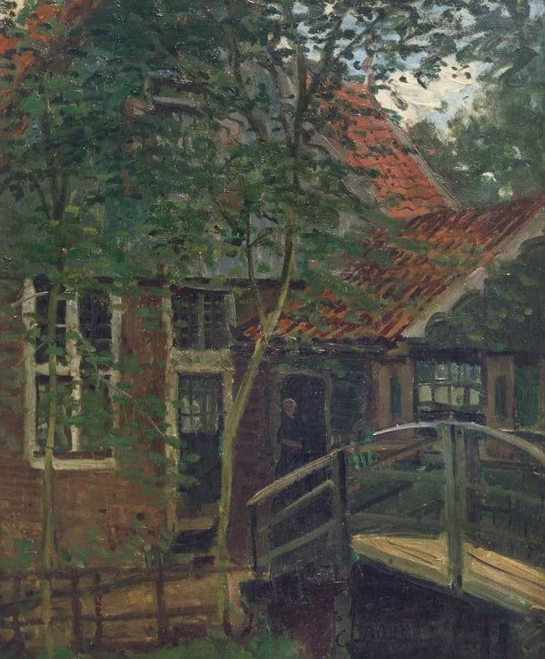 Passerelle en Hollande, Zaandam | Claude Monet