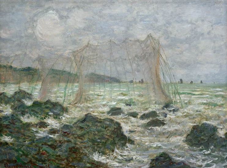 Fischernetze in Pourville | Claude Monet