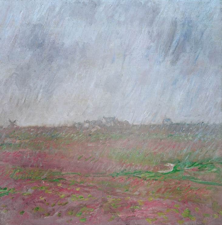 Regen auf der Belle-Ile | Claude Monet