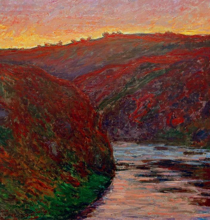 Die Creuse bei Sonnenuntergang | Claude Monet