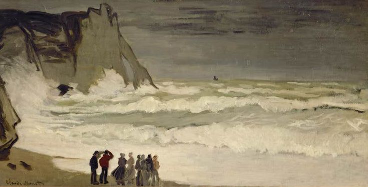 Stürmische See bei Étretat | Claude Monet