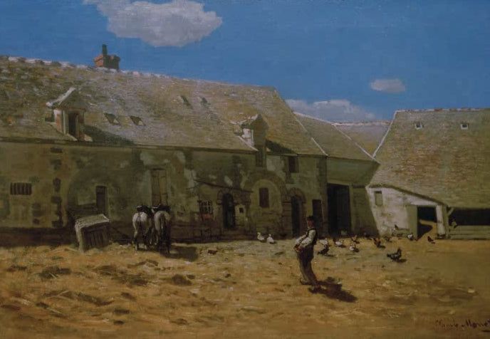 Hof eines Bauernhauses in Chailly | Claude Monet
