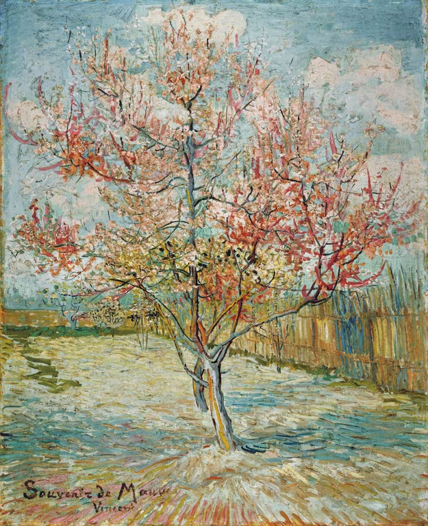 Blühender Pfirsichbaum von Vincent van Gogh