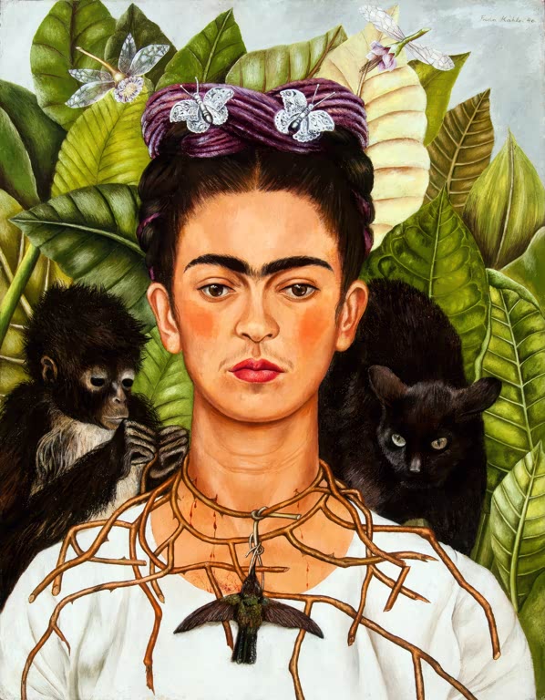 Selbstbildnis mit Dornenhalsband | Frida Kahlo