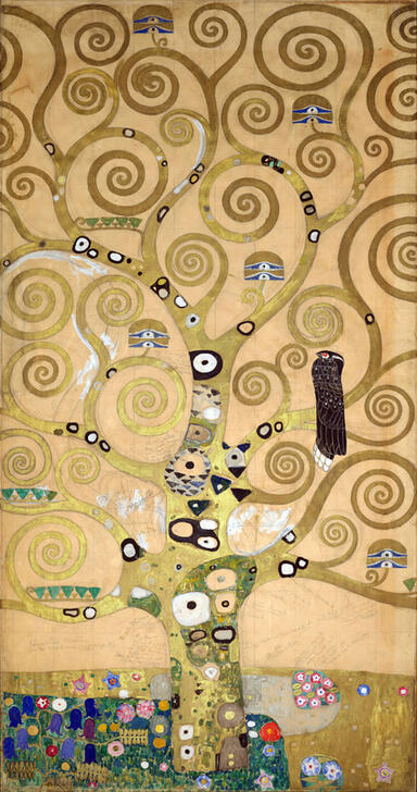 Erleben Sie Gustav Klimts „Lebensbaum“ als edlen Kunstdruck. Symbolik, brillante Farben und Jugendstil vereint in einem Kunstwerk. Jetzt online bestellen und Zuhause dekorieren!