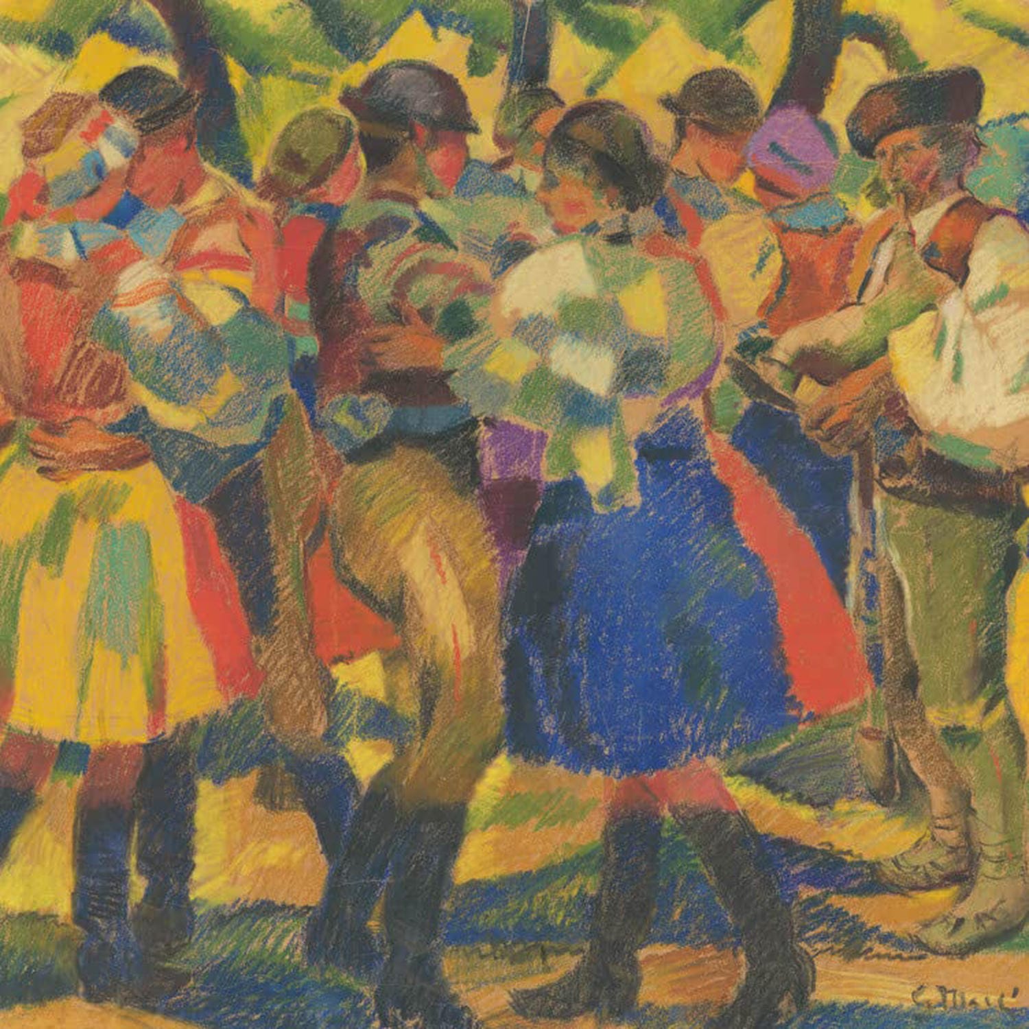 Studie für das Gemälde Hochzeit I. | Gustav Mally