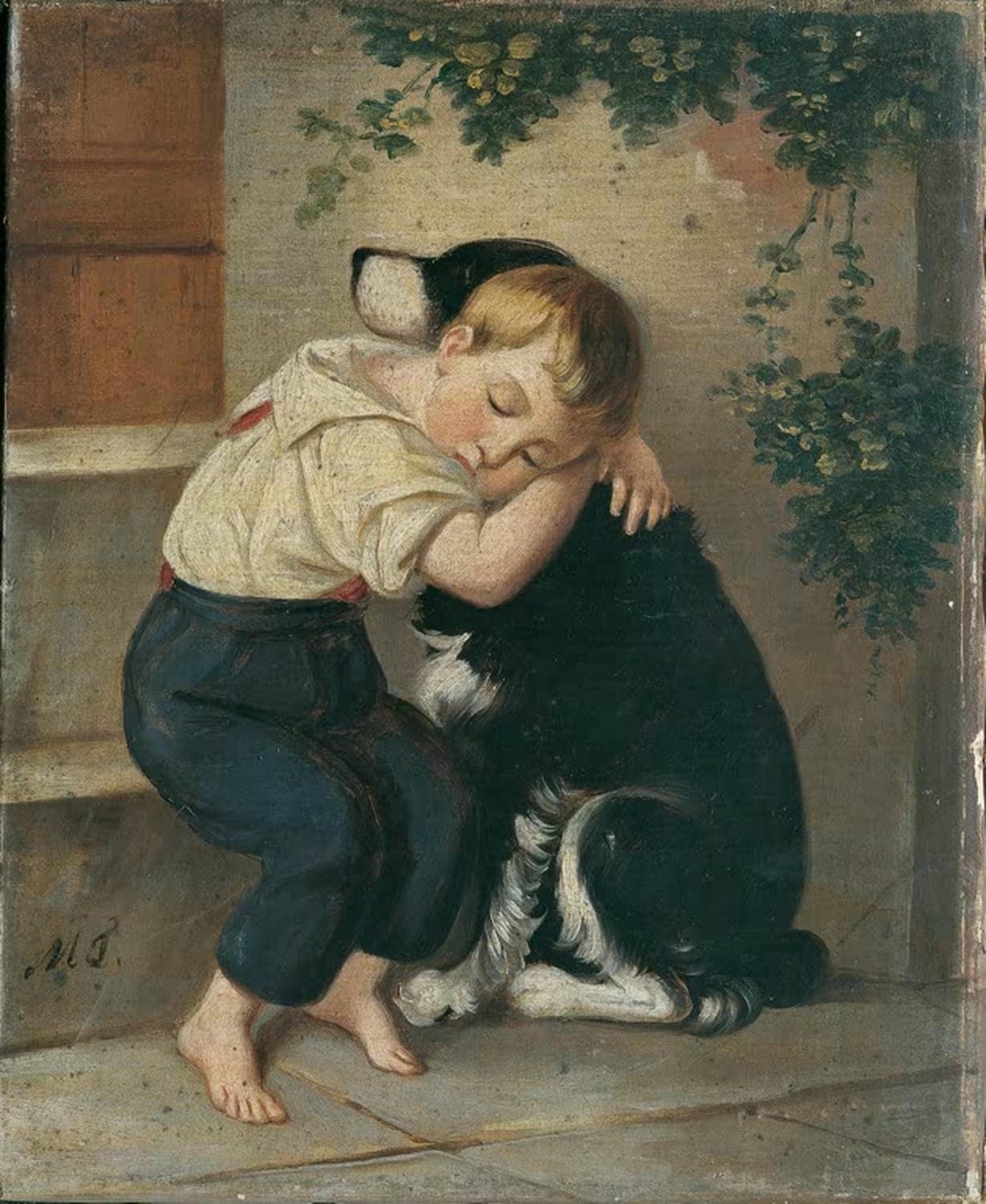 Knabe mit Hund | Maria Theresia von Österreich-Este