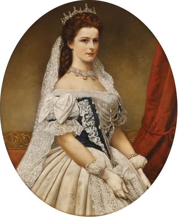 Kaiserin Elisabeth im ungarischen Krönungsornat | Georg Martin Ignaz Raab