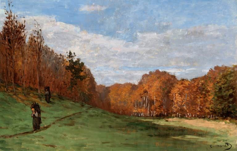 Holzträger im Wald von Fontainebleau | Claude Monet