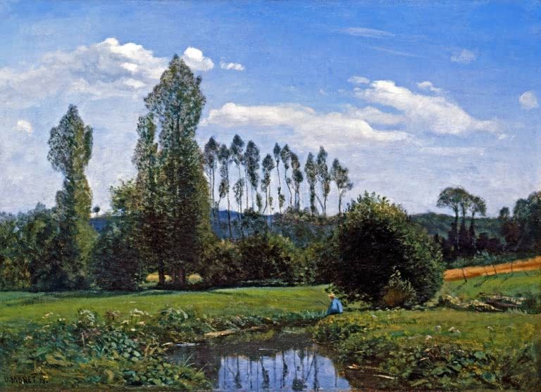 Aufnahme bei Rouelles (Blick auf das Ufer der Lezarde) | Claude Monet