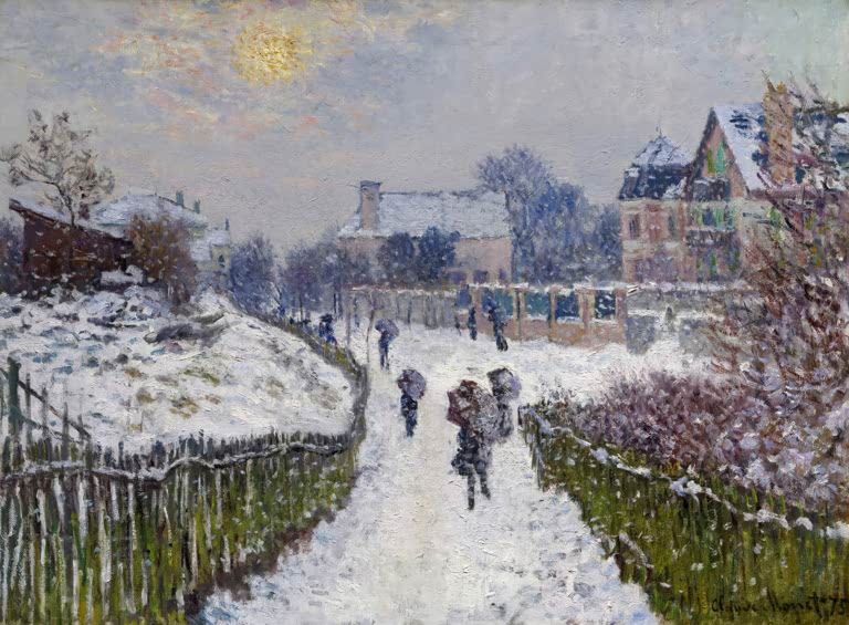 Schnee in Argenteuil (Boulevard Saint-Denis) | Claude Monet