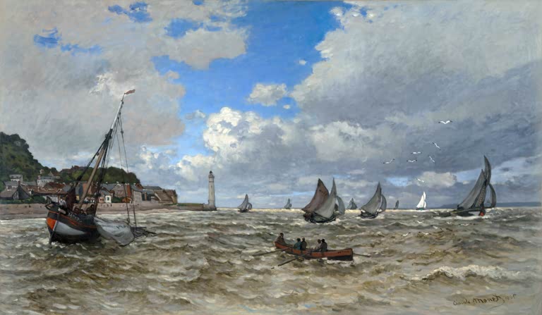 Die Mündung der Seine in Honfleur | Claude Monet
