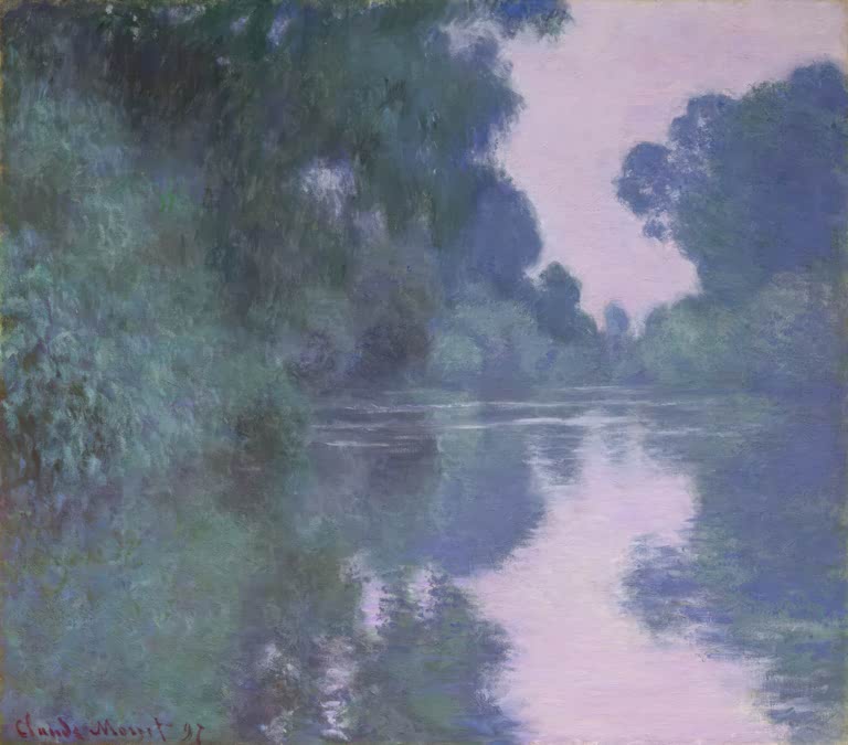 Morgen auf der Seine bei Giverny | Claude Monet