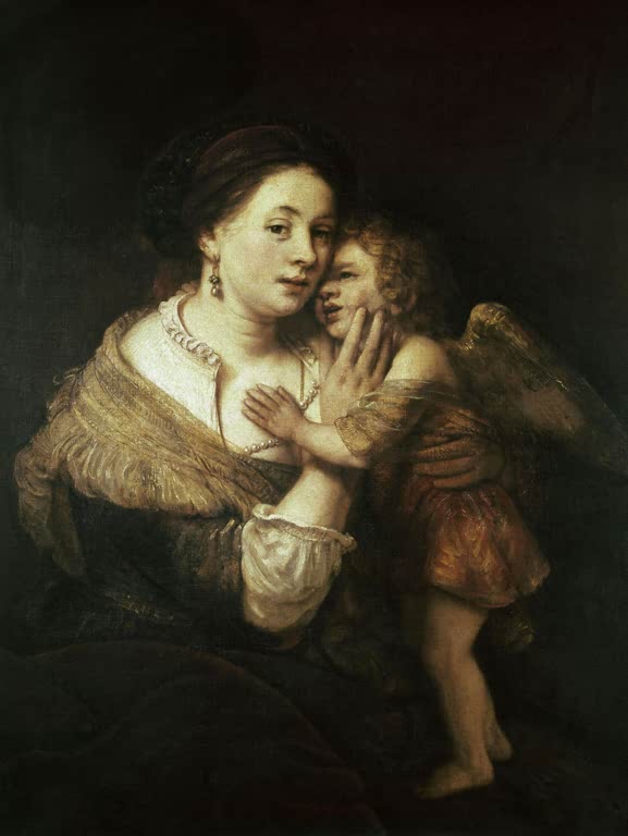 Venus und Amor | Rembrandt van Rijn