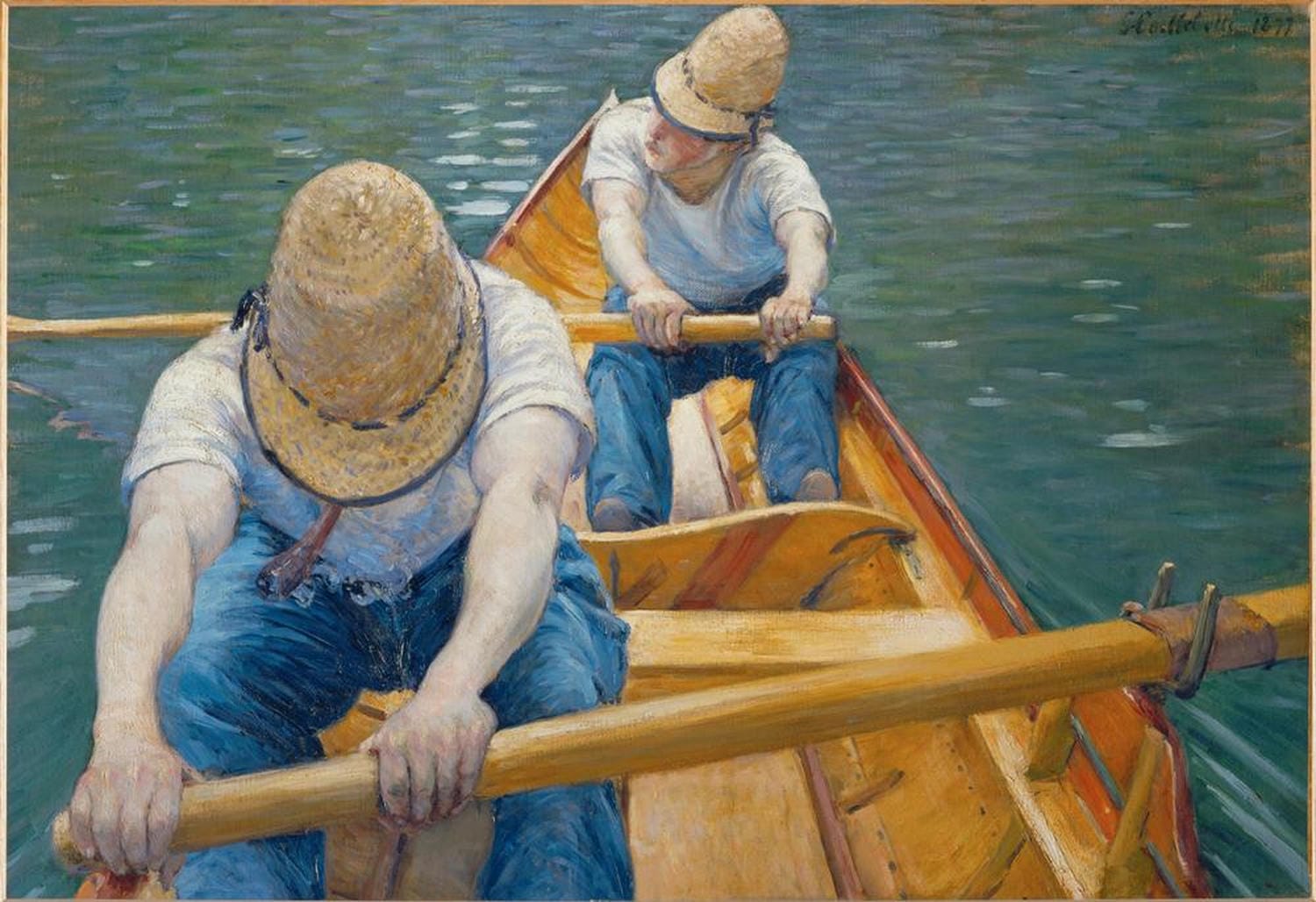 Kunstdruck: Ruderer auf der Yerres | Gustave Caillebotte