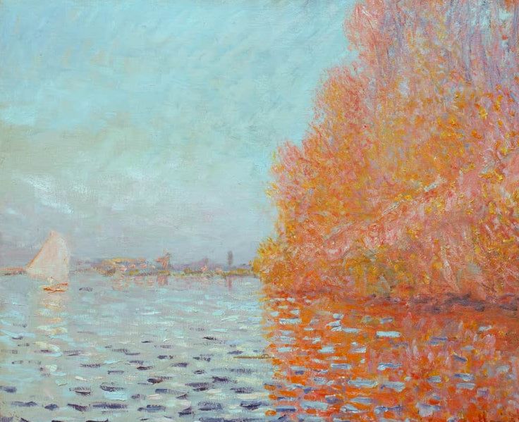Flußlandschaft, Herbst | Claude Monet