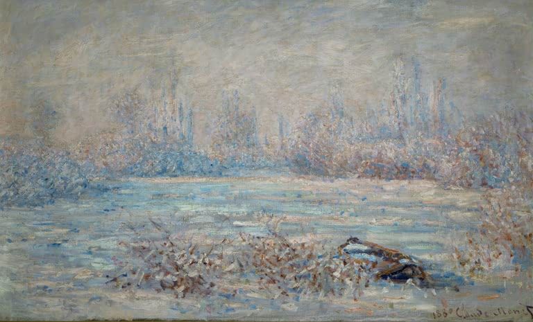 Rauhreif bei Vétheuil | Claude Monet