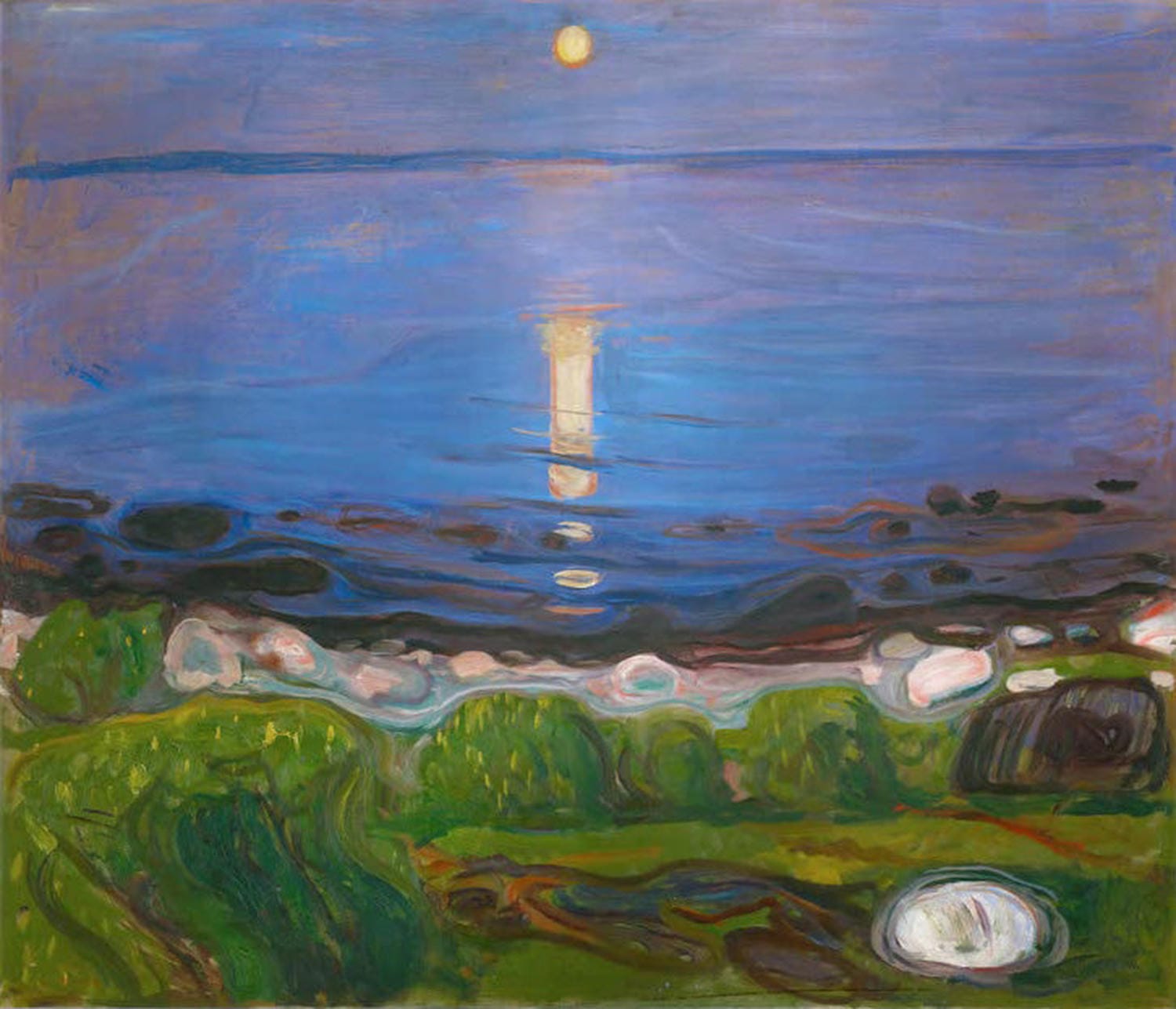 Eine Sommernacht am Strand | Edvard Munch