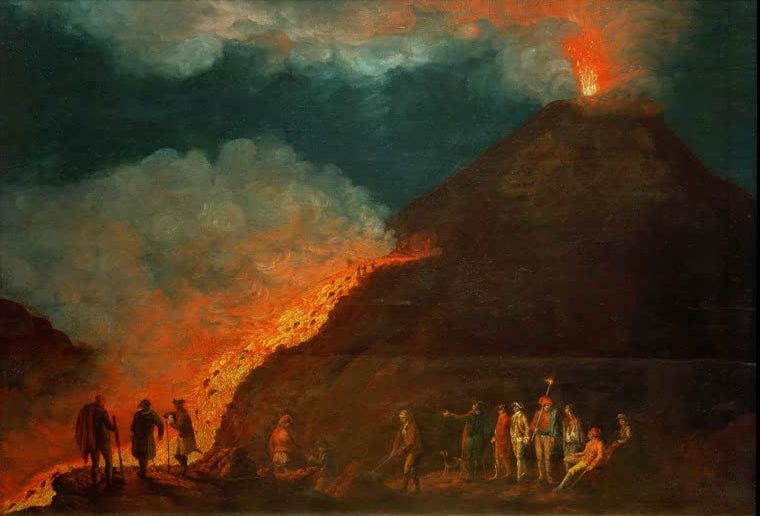 Vesuv, Ausbruch 1774 | Jakob Philipp Hackert