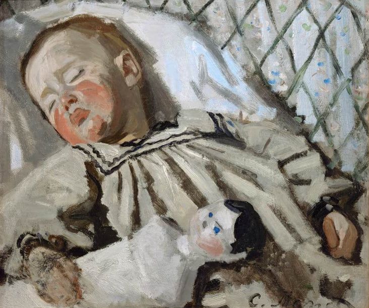 Der schlafende Jean Monet | Claude Monet
