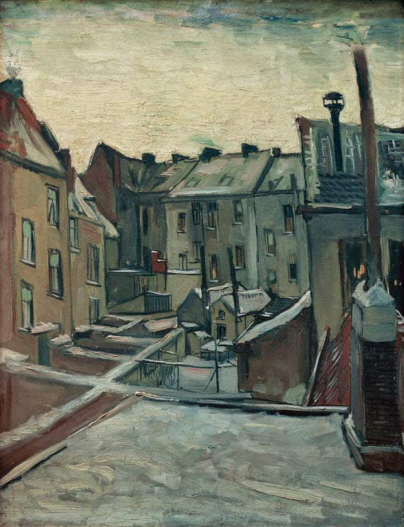 Hinterhöfe in Antwerpern von Vincent van Gogh
