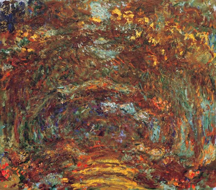 Die Rosenallee | Claude Monet