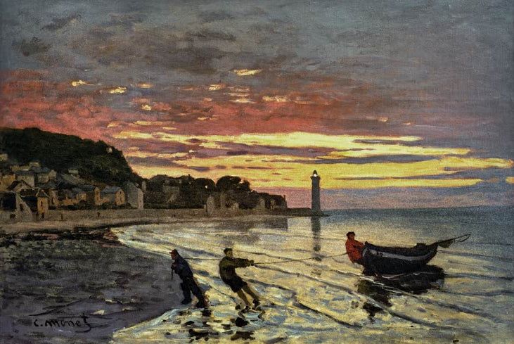Einholen eines Bootes | Claude Monet