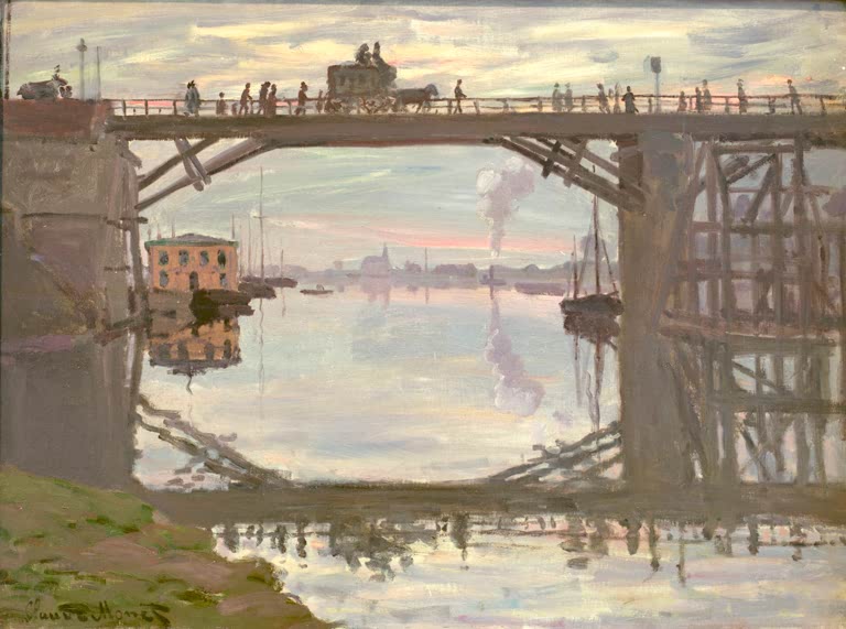 Die Holzbrücke | Claude Monet