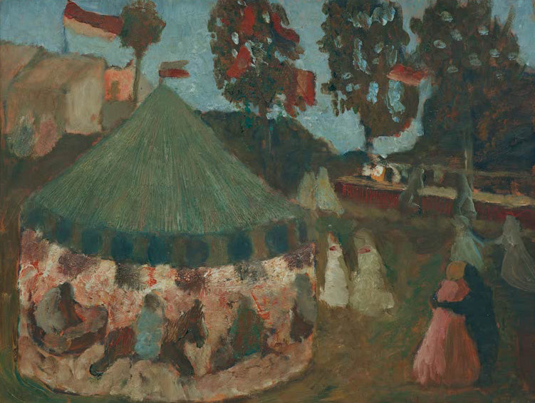 Gemälde Schützenfest von Paula Modersohn-Becker, expressionistische Darstellung eines Festes