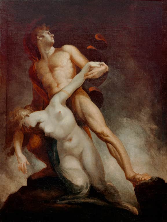 Kunstdruck des Gemäldes Vision der Sintflut von Johann Heinrich Füssli