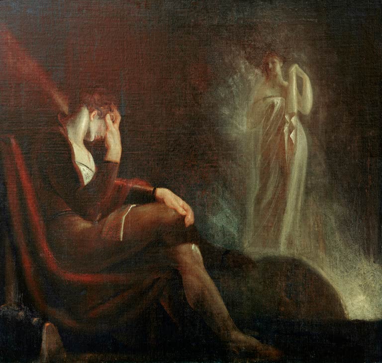 Kunstdruck des Gemäldes Miltons Vision seiner zweiten Gemahlin