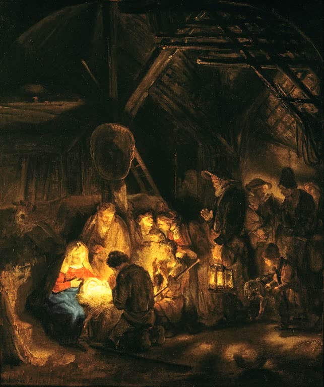 Die Anbetung der Hirten | Rembrandt van Rijn