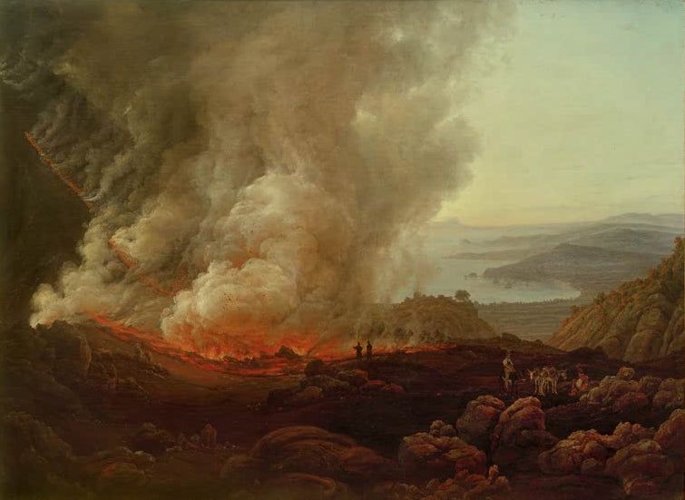 Der Ausbruch des Vesuv, Dezember 1820 | Johan Christian Clausen Dahl