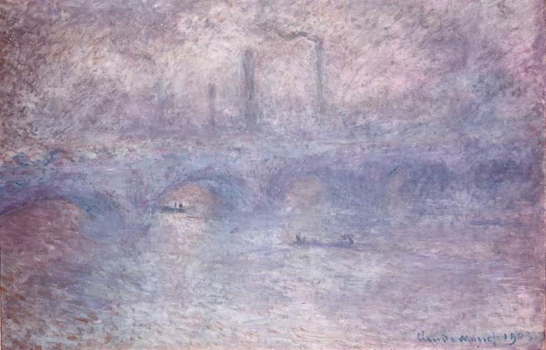 Waterloo Brücke im Nebel | Claude Monet