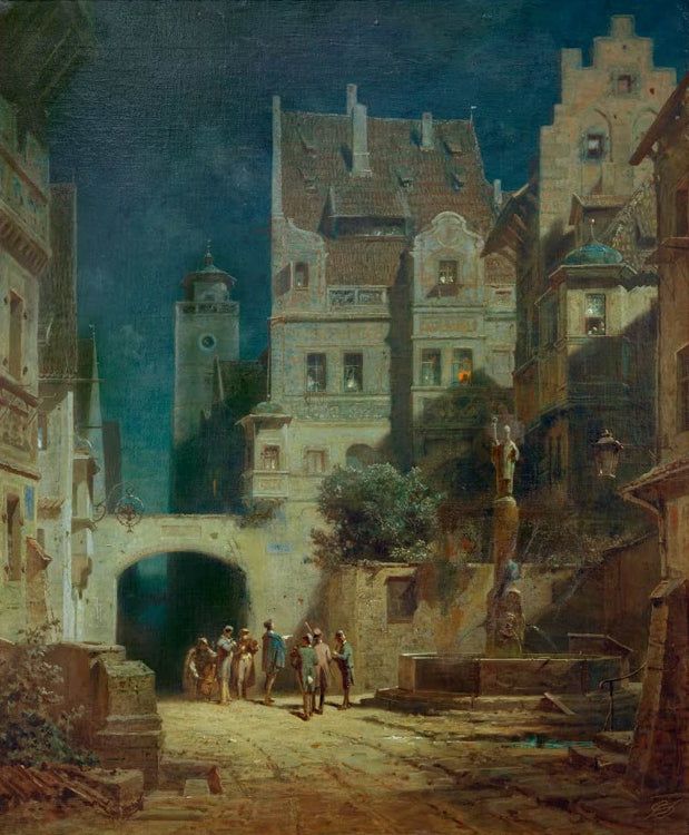 Ständchen im Mondschein | Carl Spitzweg