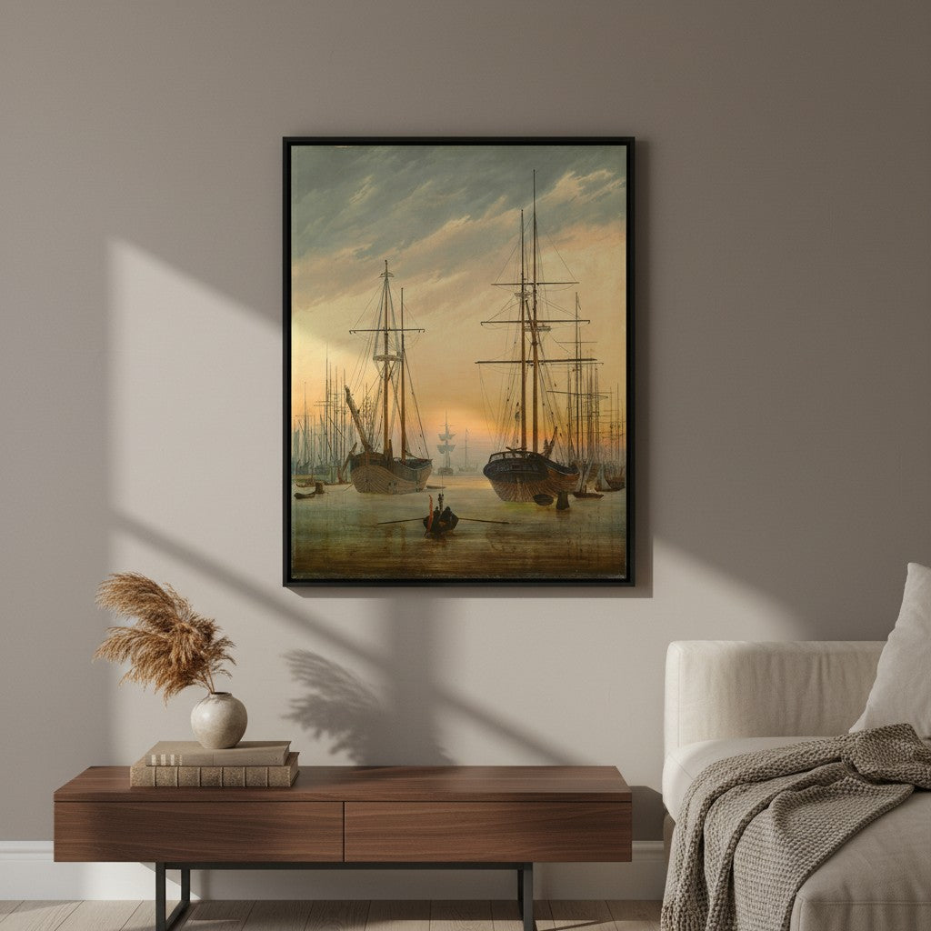 Ansicht eines Hafens | Caspar David Friedrich