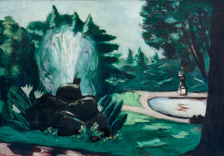 Springbrunnen in Baden-Baden | Max Beckmann