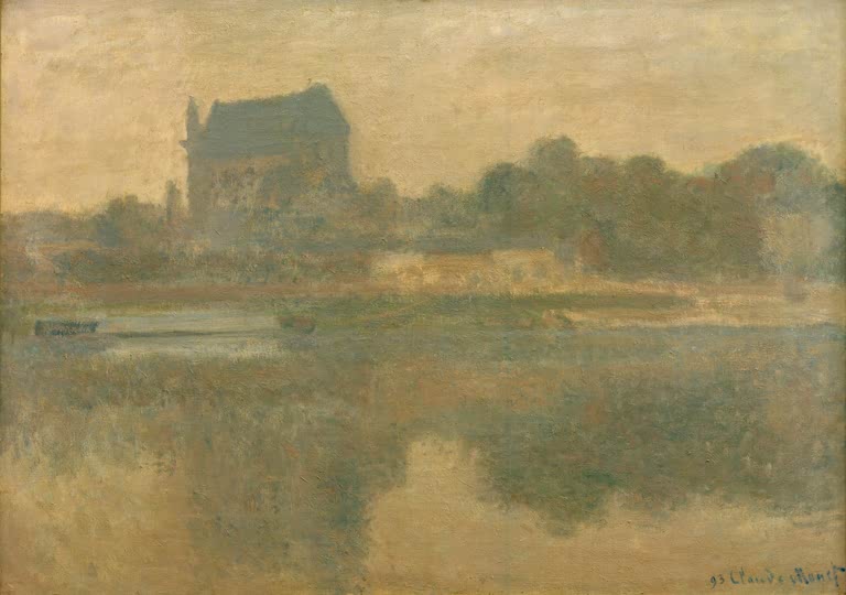 Kirche von Vernon im Nebel | Claude Monet