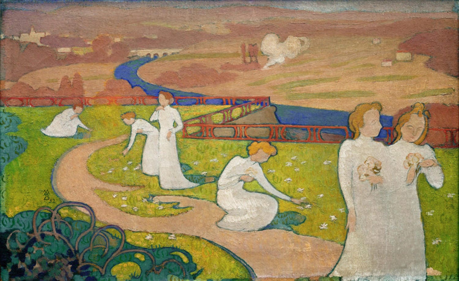 Maurice Denis’ „April“ als hochwertiger Kunstdruck – ein poetisches Frühlingsbild voller Leichtigkeit, Symbolik und dekorativer Klarheit. Jetzt entdecken!