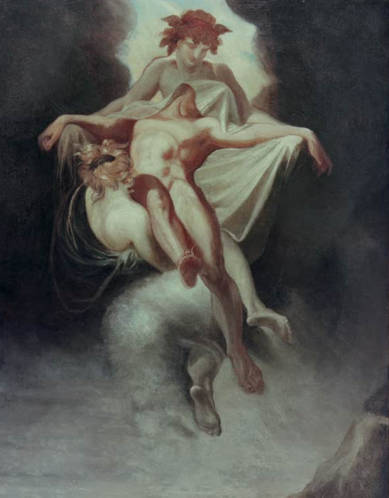 Kunstdruck des Gemäldes Schlaf und Traum tragen den Leichnam des Sarpedon von Johann Heinrich Füssli