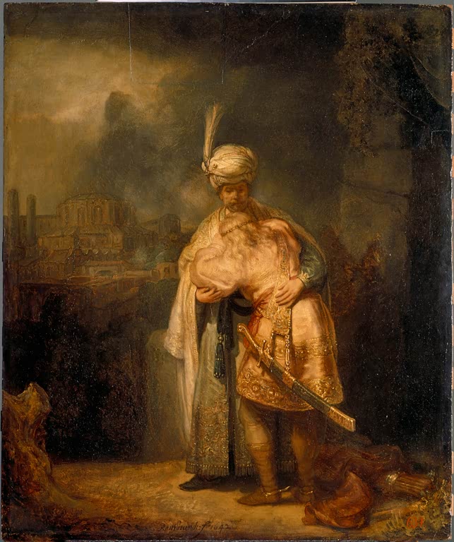 David nimmt Abschied von Jonathan | Rembrandt van Rijn