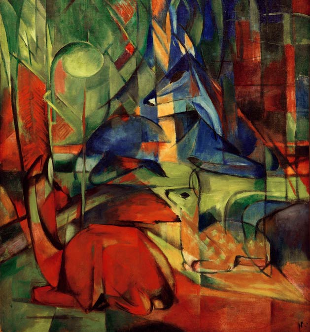 Rehe im Walde II | Franz Marc